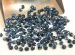 Natural Blue Teal Sapphire 3.25 mm Round Diamond Faceted Cut – AAA Quality Blue Teal Sapphire Round Diamond Cut 3.25mm