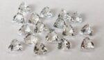 Natural White Topaz 10 mm Trillion Faceted Cut – AAA Quality White Topaz Trillion Faceted Cut 10mm
