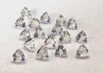 Natural White Topaz 10 mm Trillion Faceted Cut – AAA Quality White Topaz Trillion Faceted Cut 10mm