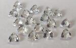 Natural White Topaz 10 mm Trillion Faceted Cut – AAA Quality White Topaz Trillion Faceted Cut 10mm
