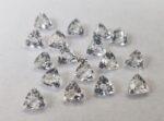 Natural White Topaz 10 mm Trillion Faceted Cut – AAA Quality White Topaz Trillion Faceted Cut 10mm