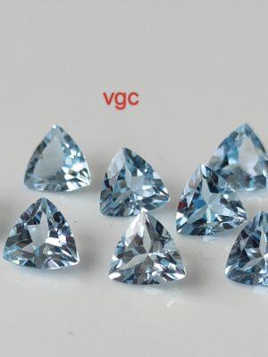 Natural Sky Blue Topaz 10 mm Trillion Faceted Cut – AAA Quality Sky Blue Topaz Trillion Faceted Cut 10mm