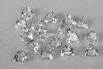Natural White Topaz 10 mm Trillion Faceted Cut – AAA Quality White Topaz Trillion Faceted Cut 10mm