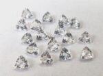 Natural White Topaz 10 mm Trillion Faceted Cut – AAA Quality White Topaz Trillion Faceted Cut 10mm