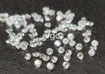 Natural White Sapphire 1 mm Round Diamond Faceted Cut – AAA Quality White Sapphire Round Diamond Cut 1mm