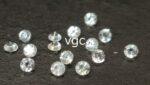 Natural White Sapphire 2 mm Round Diamond Faceted Cut – AAA Quality White Sapphire Round Diamond Cut 2mm