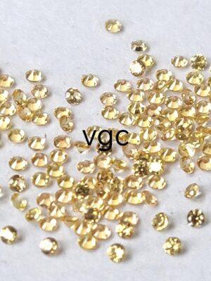 Natural Yellow Sapphire 1 mm Round Diamond Faceted Cut – AAA Quality Yellow Sapphire Round Diamond Cut 1mm