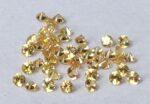 Natural Yellow Sapphire 2 mm Round Diamond Faceted Cut – AAA Quality Yellow Sapphire Round Diamond Cut 2mm