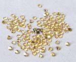 Natural Yellow Sapphire 1 mm Round Diamond Faceted Cut – AAA Quality Yellow Sapphire Round Diamond Cut 1mm