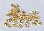 Natural Yellow Sapphire 2 mm Round Diamond Faceted Cut – AAA Quality Yellow Sapphire Round Diamond Cut 2mm