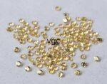 Natural Yellow Sapphire 1 mm Round Diamond Faceted Cut – AAA Quality Yellow Sapphire Round Diamond Cut 1mm