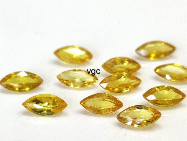 Natural Yellow Sapphire 3×6 mm Marquise Faceted Cut – AAA Quality Yellow Sapphire Marquise Cut 3x6mm