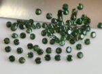 Natural Green Tourmaline 2 mm Round Faceted Cut – AAA Quality Green Tourmaline Round Faceted Cut 2mm