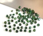 Natural Green Tourmaline 2 mm Round Faceted Cut – AAA Quality Green Tourmaline Round Faceted Cut 2mm