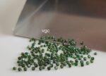 Natural Green Tourmaline 1.5 mm Round Faceted Cut – AAA Quality Green Tourmaline Round Faceted Cut 1.5mm