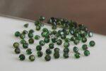 Natural Green Tourmaline 2 mm Round Faceted Cut – AAA Quality Green Tourmaline Round Faceted Cut 2mm