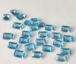 Natural Swiss Blue Topaz 4×6 mm Octagon Faceted Cut – AAA Quality Swiss Blue Topaz Octagon Faceted Cut 4x6mm