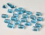 Natural Swiss Blue Topaz 4×6 mm Octagon Faceted Cut – AAA Quality Swiss Blue Topaz Octagon Faceted Cut 4x6mm