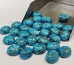 Blue Copper Turquoise 10×12 mm Oval Cabochon – AAA Quality Blue Copper Turquoise Oval 10x12mm