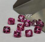 Natural Coated Pink Topaz 5 mm Cushion Faceted Cut – AAA Quality Pink Topaz Cushion Faceted Cut 5mm