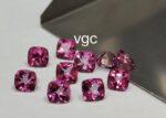 Natural Coated Pink Topaz 5 mm Cushion Faceted Cut – AAA Quality Pink Topaz Cushion Faceted Cut 5mm