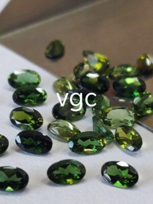 Natural Green Tourmaline 3×5 mm Oval Faceted Cut – AAA Quality Green Tourmaline Oval Faceted Cut 3x5mm