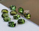 Natural Green Tourmaline 5×7 mm Oval Faceted Cut – AAA Quality Green Tourmaline Oval Faceted Cut 5x7mm