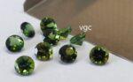 Natural Green Tourmaline 4 mm Round Faceted Cut – AAA Quality Green Tourmaline Round Faceted Cut 4mm