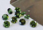 Natural Green Tourmaline 4 mm Round Faceted Cut – AAA Quality Green Tourmaline Round Faceted Cut 4mm