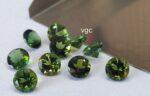 Natural Green Tourmaline 4 mm Round Faceted Cut – AAA Quality Green Tourmaline Round Faceted Cut 4mm