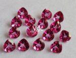 Natural Coated Pink Topaz 10 mm Heart Faceted Cut – AAA Quality Pink Topaz Heart Faceted Cut 10mm