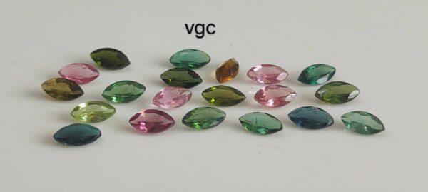 Natural Multi Tourmaline 2×4 mm Marquise Faceted Cut – AAA Quality Multicolor Tourmaline Marquise 2x4mm