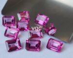 Natural Coated Pink Topaz 12×16 mm Octagon Faceted Cut – AAA Quality Pink Topaz Octagon Faceted Cut 12x16mm