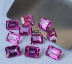 Natural Coated Pink Topaz 12×16 mm Octagon Faceted Cut – AAA Quality Pink Topaz Octagon Faceted Cut 12x16mm