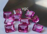 Natural Coated Pink Topaz 12×16 mm Octagon Faceted Cut – AAA Quality Pink Topaz Octagon Faceted Cut 12x16mm