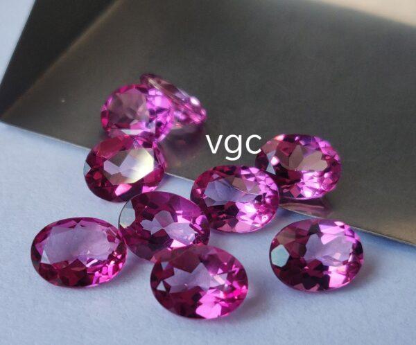 Natural Coated Pink Topaz 10×14 mm Oval Faceted Cut – AAA Quality Pink Topaz Oval Faceted Cut 10x14mm