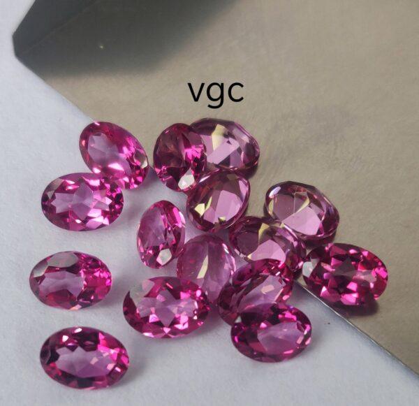 Natural Coated Pink Topaz 10×14 mm Oval Faceted Cut – AAA Quality Pink Topaz Oval Faceted Cut 10x14mm