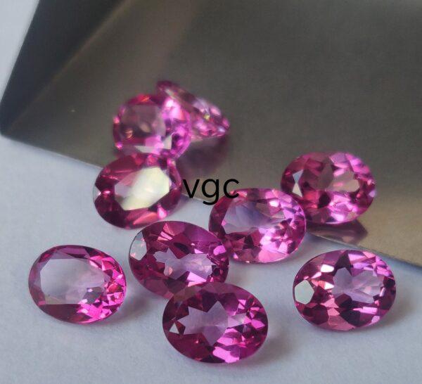 Natural Coated Pink Topaz 10×14 mm Oval Faceted Cut – AAA Quality Pink Topaz Oval Faceted Cut 10x14mm