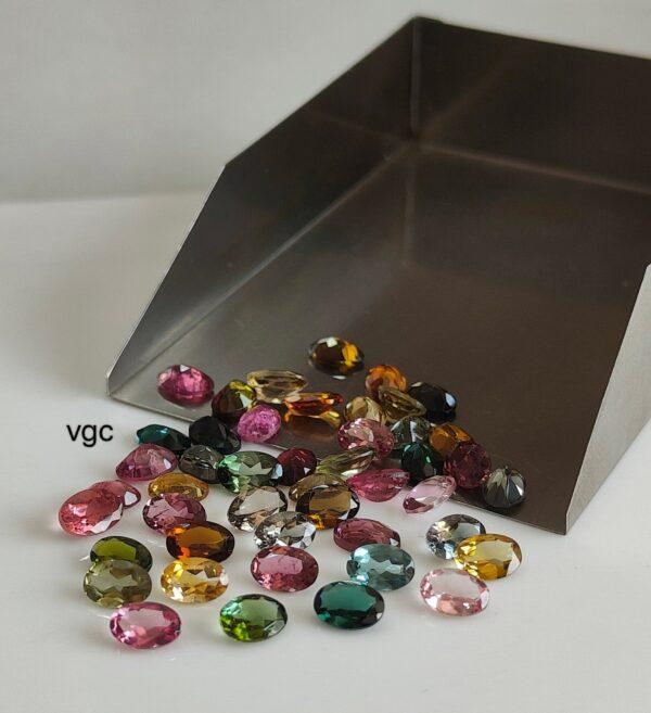 Natural Multi Tourmaline 4×6 mm Oval Faceted Cut – AAA Quality Multicolor Tourmaline Oval Faceted Cut 4x6mm