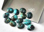 Natural Tibbati Turquoise 10×12 mm Oval Cabochon – AAA Quality Tibetan Turquoise Oval 10x12mm