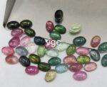 Natural Multi Tourmaline 3×5 mm Oval Cabochon – AAA Quality Multicolor Tourmaline Oval 3x5mm