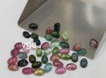 Natural Multi Tourmaline 3×5 mm Oval Cabochon – AAA Quality Multicolor Tourmaline Oval 3x5mm