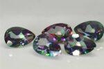 Natural Coated Mystic Topaz 4×6 mm Pear Faceted Cut – AAA Quality Mystic Topaz Pear Faceted Cut 4x6mm