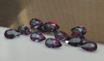 Natural Coated Mystic Topaz 4×6 mm Pear Faceted Cut – AAA Quality Mystic Topaz Pear Faceted Cut 4x6mm