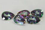 Natural Coated Mystic Topaz 4×6 mm Pear Faceted Cut – AAA Quality Mystic Topaz Pear Faceted Cut 4x6mm