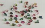 Natural Multi Tourmaline 3×5 mm Pear Faceted Cut – AAA Quality Multicolor Tourmaline Pear 3x5mm