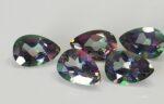 Natural Coated Mystic Topaz 4×6 mm Pear Faceted Cut – AAA Quality Mystic Topaz Pear Faceted Cut 4x6mm
