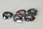 Natural Coated Mystic Topaz 4×6 mm Pear Faceted Cut – AAA Quality Mystic Topaz Pear Faceted Cut 4x6mm