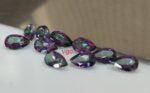 Natural Coated Mystic Topaz 4×6 mm Pear Faceted Cut – AAA Quality Mystic Topaz Pear Faceted Cut 4x6mm