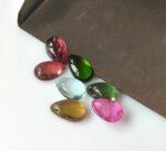 Natural Multi Tourmaline 3×5 mm Pear Cabochon – AAA Quality Multicolor Tourmaline Pear 3x5mm